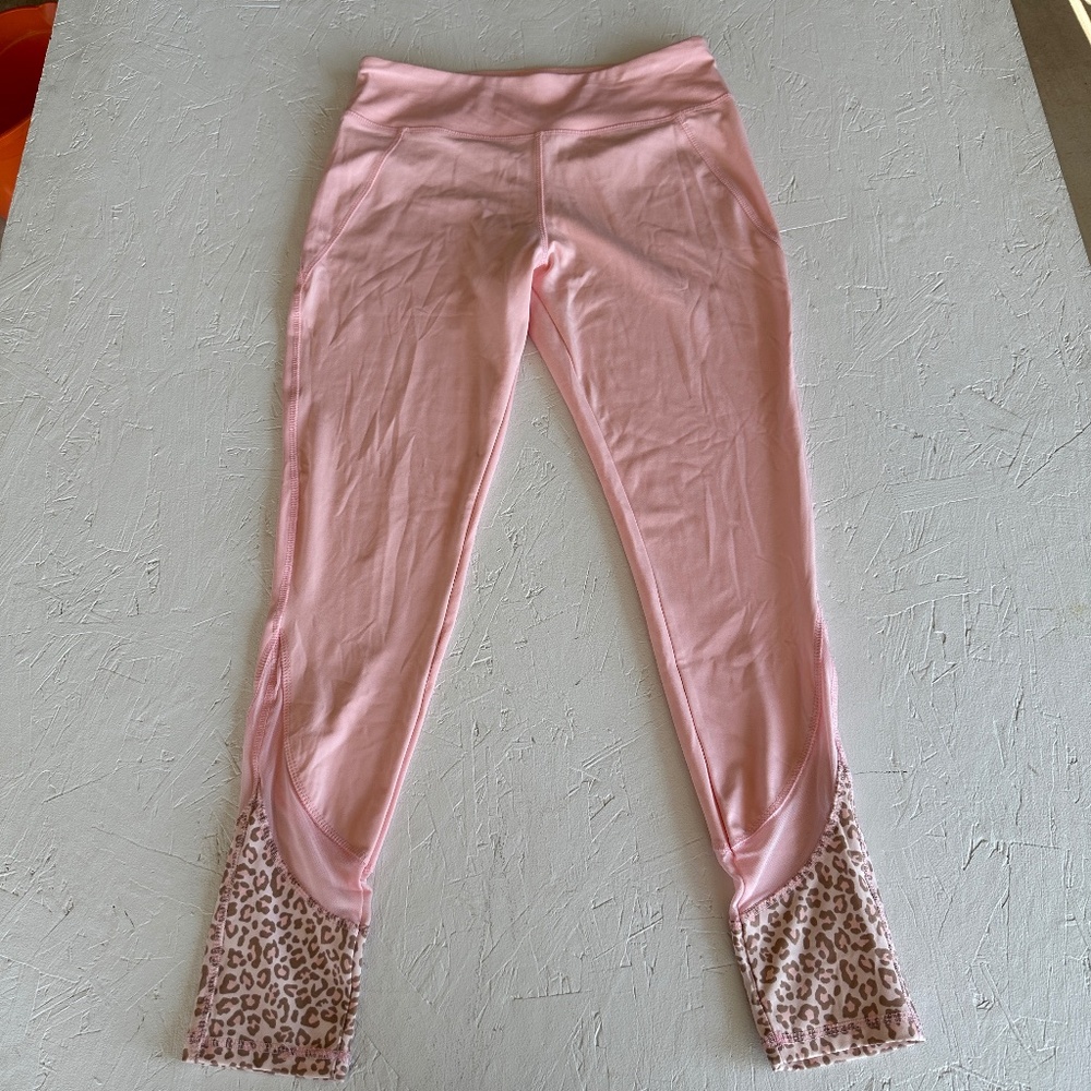 PBX Pro Women's Leggings Pink Cheetah print Large